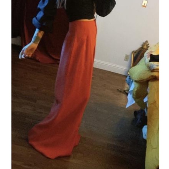 By Anthropologie High-Rise Pleated Wide-Leg Trousers in Black - Picture 7 of 16